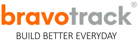 Bravotrack official company logo with the slogan 'Build Better Everyday' in orange and grey typography.